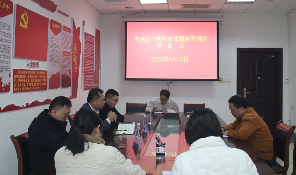 深化上下协同研究，共筑产业发展新动能<br>——自治区与柳州市开展课题协同研究座谈